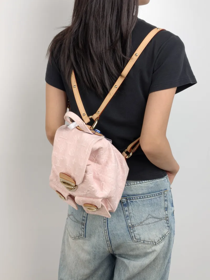 Louis Vuitton Backpack Venice Backpack Pink One Size 24 × 7 × 26 cm — on-model view 1 of 3