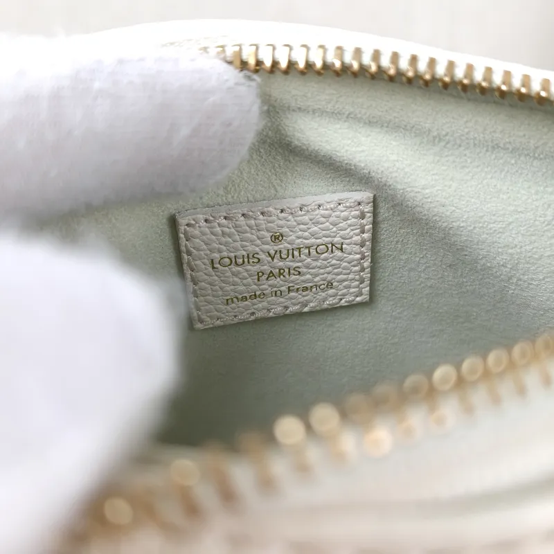 Louis Vuitton Crossbody Bag Speedy Nano White · Green Empreinte Embossed Calfskin nano 16 × 7.5 × 10 cm — detail view 10 of 10