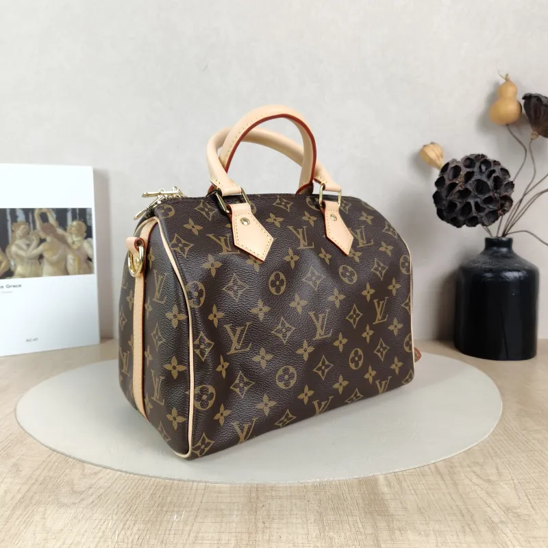 Louis Vuitton Crossbody Bag Speedy25Shoulder Strap Edition-Monogram PVC Medium25 × 15 × 19 cm — cover view 6 of 6