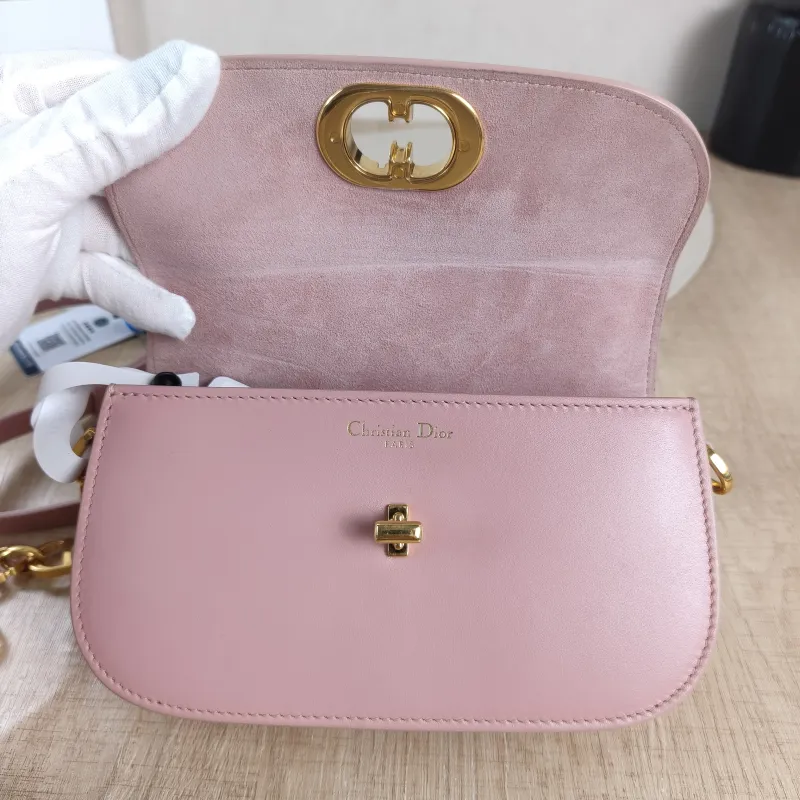 DIOR Crossbody Bag 30Montaigne 30 Avenue Pink Calfskin One Size 18 × 4.5 × 10 cm — detail view 3 of 12