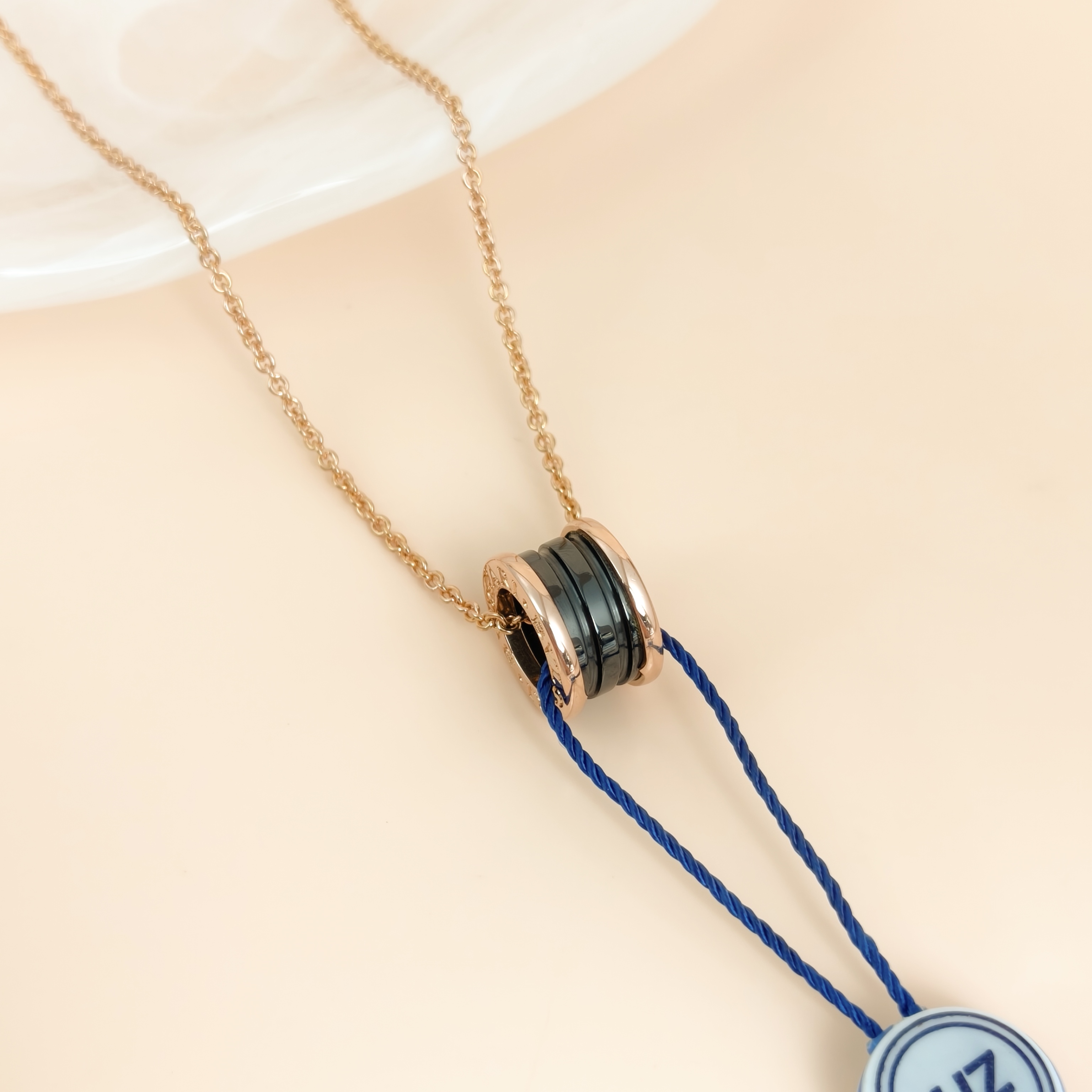 Bvlgari Necklace B.ZERO1Collection Black Rose Gold 18KR ose Gold One Size46cm — cover view 8 of 10