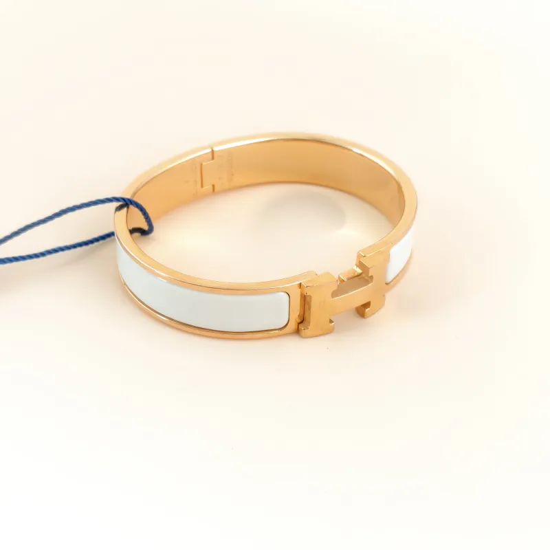 Hermès Bangle Clic HB angle White One Size15.9cm — cover view 7 of 7