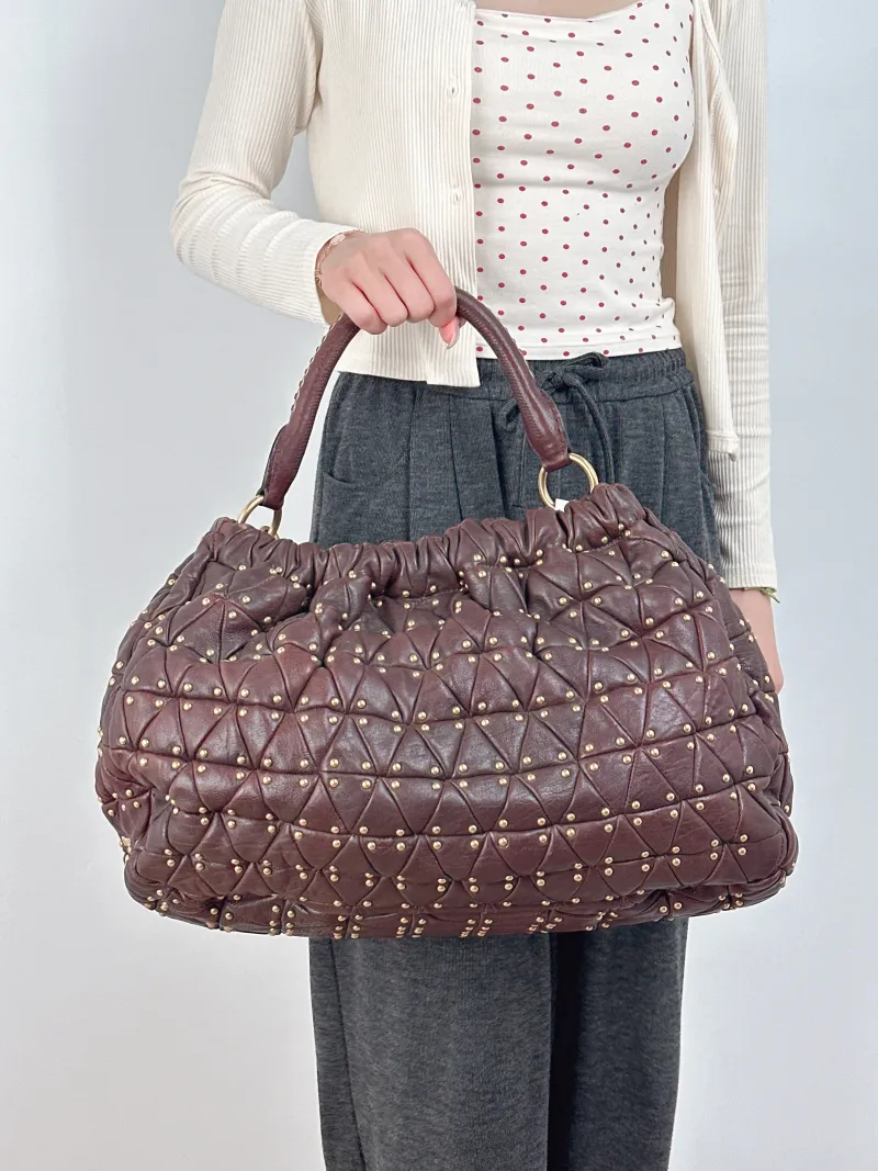 Miumiu Shoulder Bag Shoulder Baghobo Lambskin One Size44 × 14 × 29 cm — on-model view 1 of 2