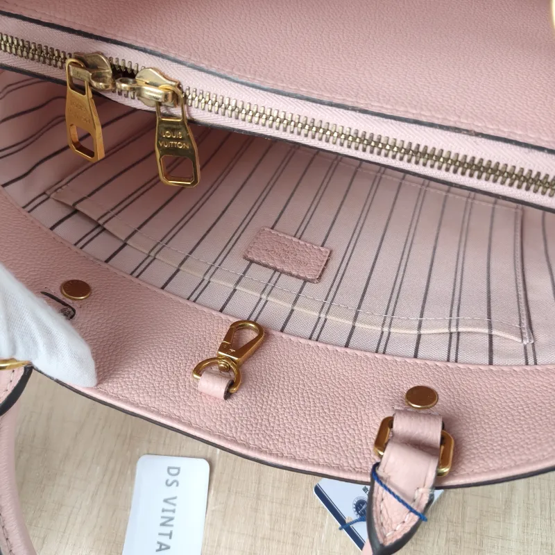 Louis Vuitton Top Handle Bag Montaigne Pink Calfskin BB29 × 13 × 20 cm — detail view 4 of 14