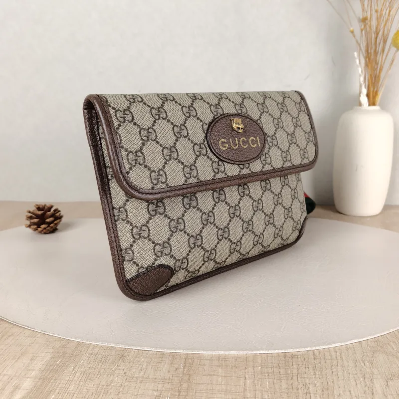 GUCCI Crossbody Bag Neo Vintage Belt Bag Monogram PVC Medium 24 × 4 × 17 cm — cover view 4 of 5
