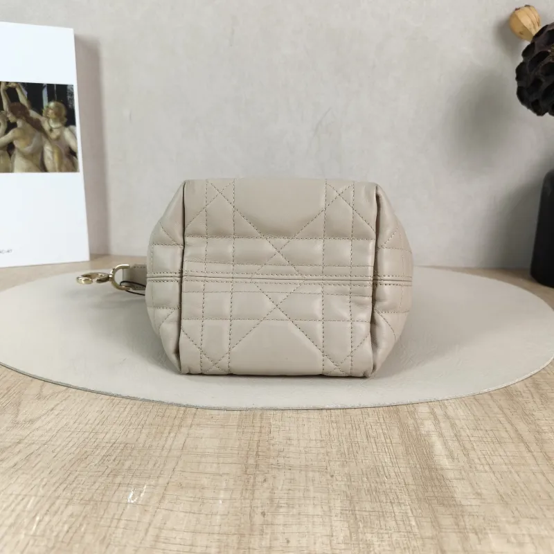 DIOR Top Handle Bag TOUJOURS Edition Beige Calfskin Mini 13 × 12 × 15 cm — cover view 5 of 5