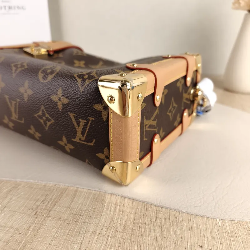 Louis Vuitton Crossbody Bag Side Trunk Box Monogram PVC Medium 23.5 × 8.5 × 16 cm — detail view 8 of 10