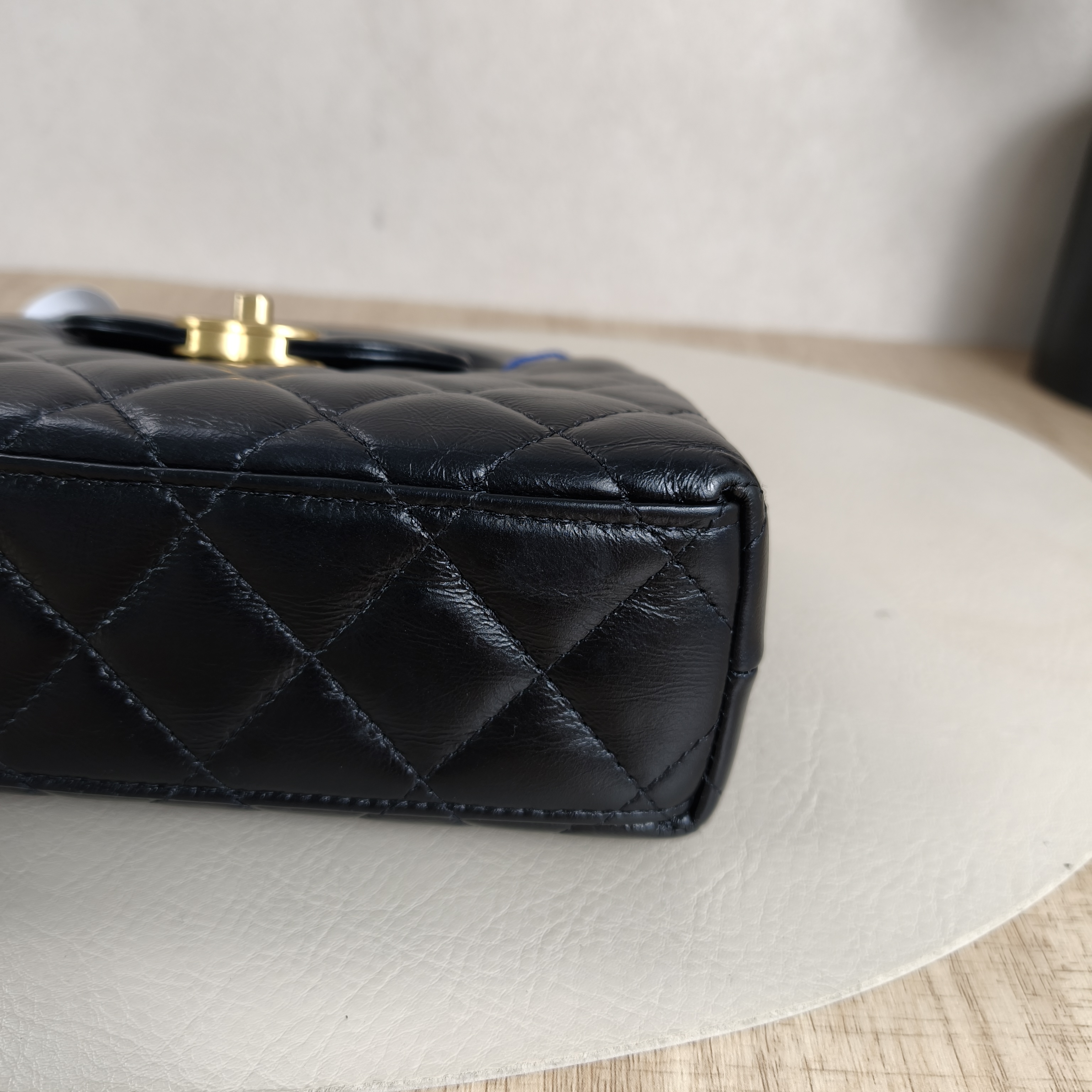 Chanel Shoulder Bag Kelly Black Calfskin Small19 × 7 × 13 cm — cover view 7 of 12