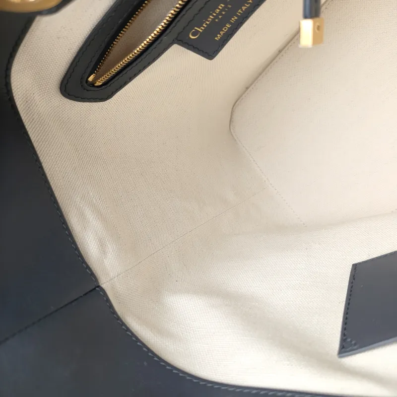 DIOR Shoulder Bag star Bucket Bucket Bag Blue Canvas Small 24 × 15 × 24 cm — detail view 10 of 12
