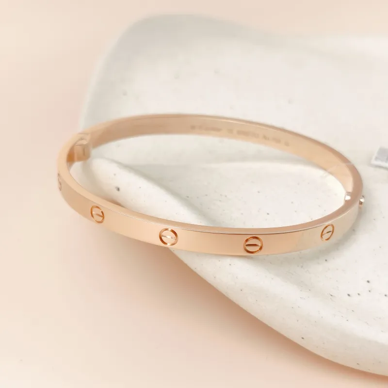 CARTIER Bangle Love Collection Bangle Rose Gold 18KR ose Gold Medium Edition 18 — cover view 2 of 10