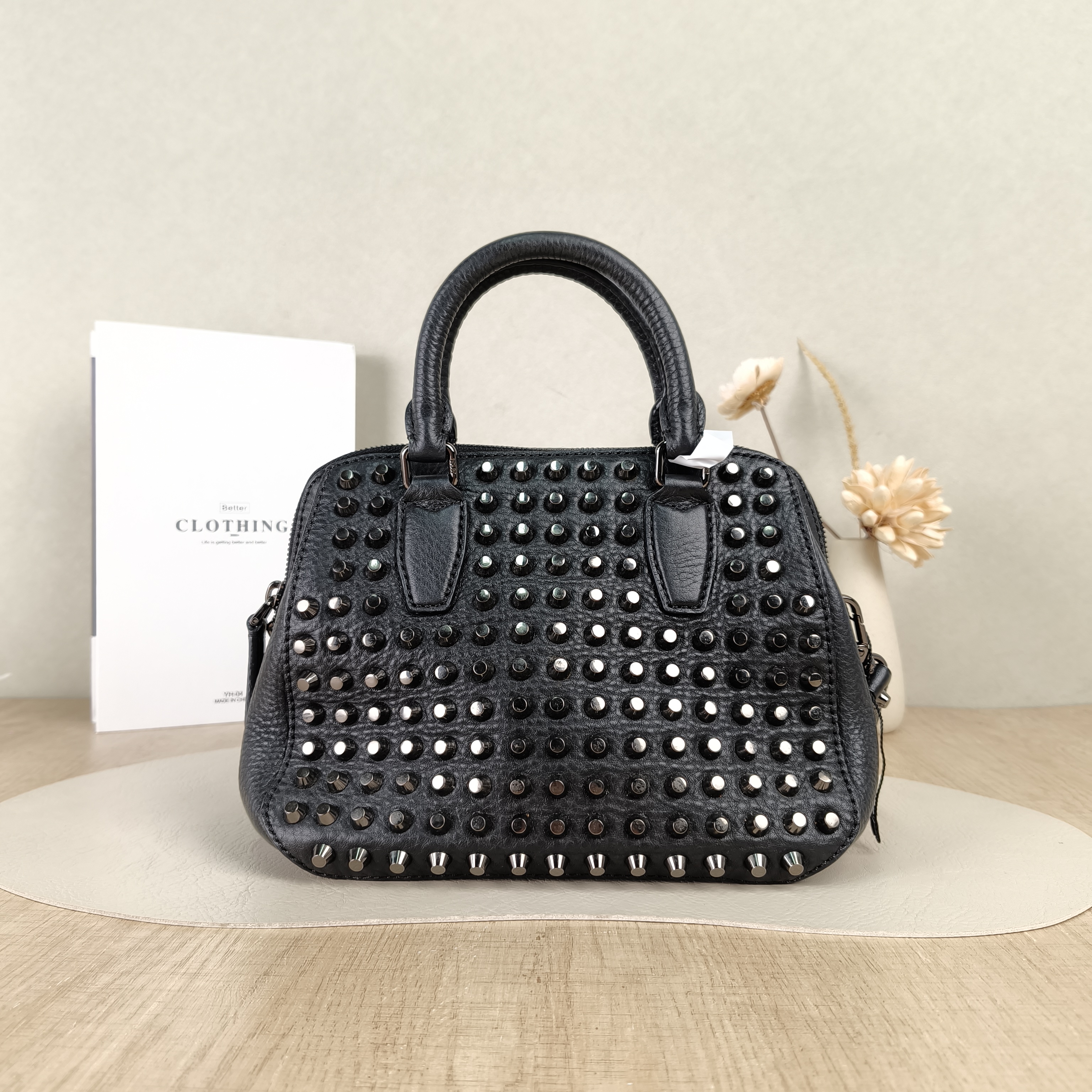 MCM Crossbody Bag Crossbody Bag Black PVC One Size23 × 12.5 × 18 cm