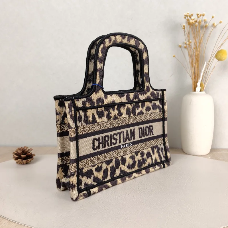 DIOR Top Handle Bag Book Tote Canvas Mini 22.5 × 6 × 15 cm — cover view 5 of 5