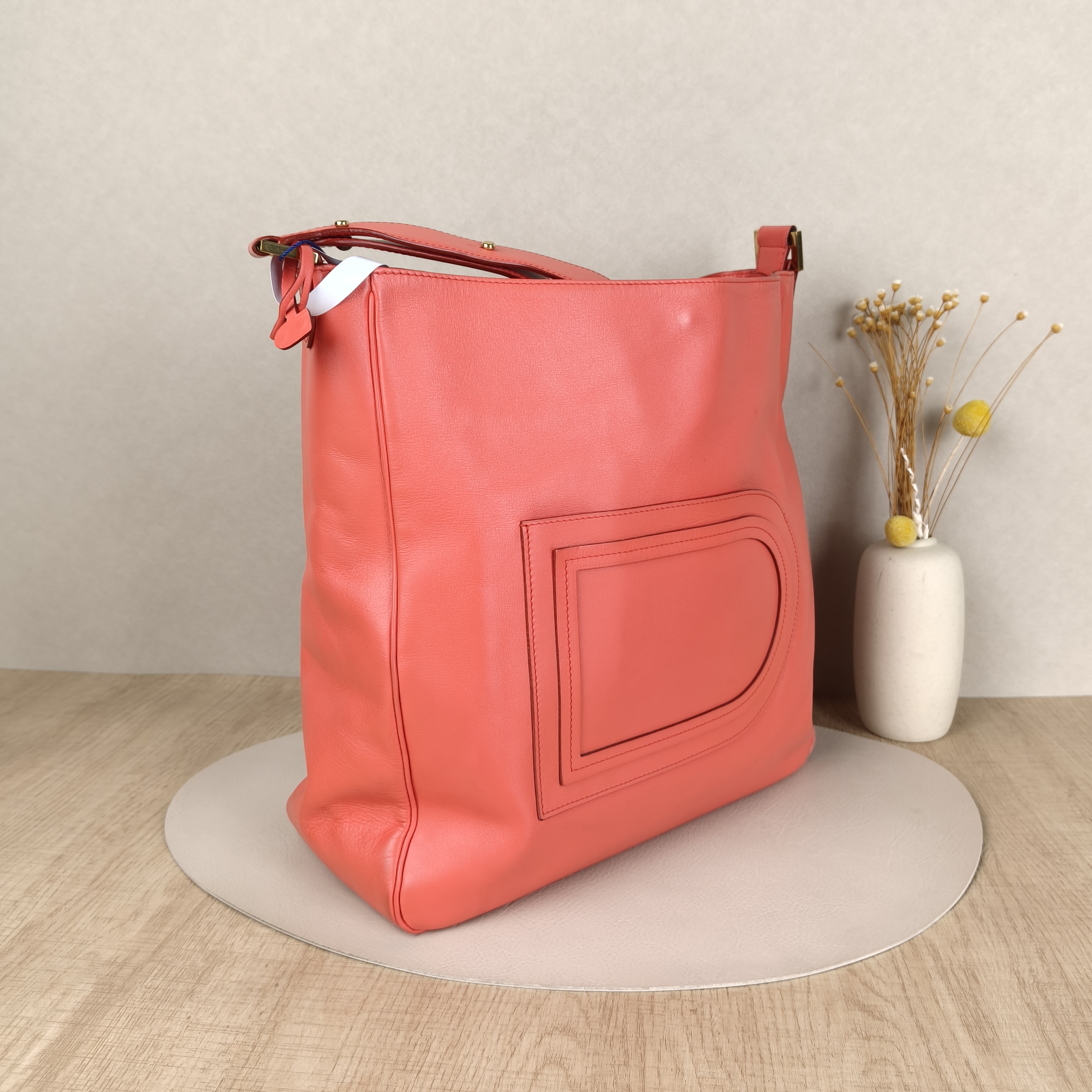 DELVAUX Top Handle Bag Top Handle Bag Red Calfskin One Size28 × 13 × 33 cm — cover view 3 of 9