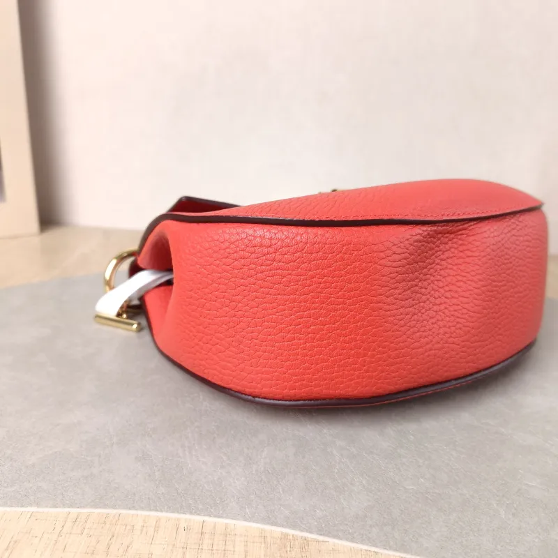 Chloé Crossbody Bag drew Red Calfskin 23 × 7.5 × 20 cm — detail view 7 of 11