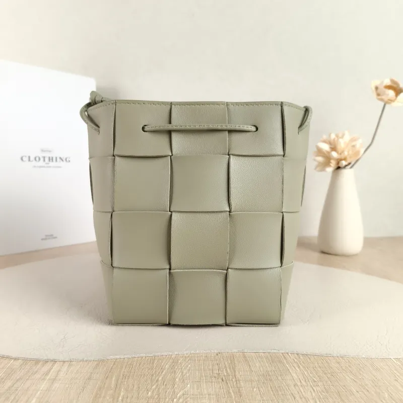 Bottega Veneta Crossbody Bag Cassette Woven Lambskin One Size 14 × 14 × 18 cm — cover view 5 of 5