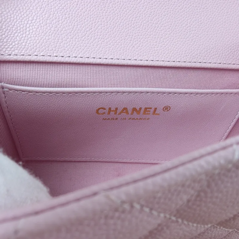 Chanel Crossbody Bag Edition mini Pink Grained Calfskin mini20 × 6 × 12 cm — detail view 8 of 14