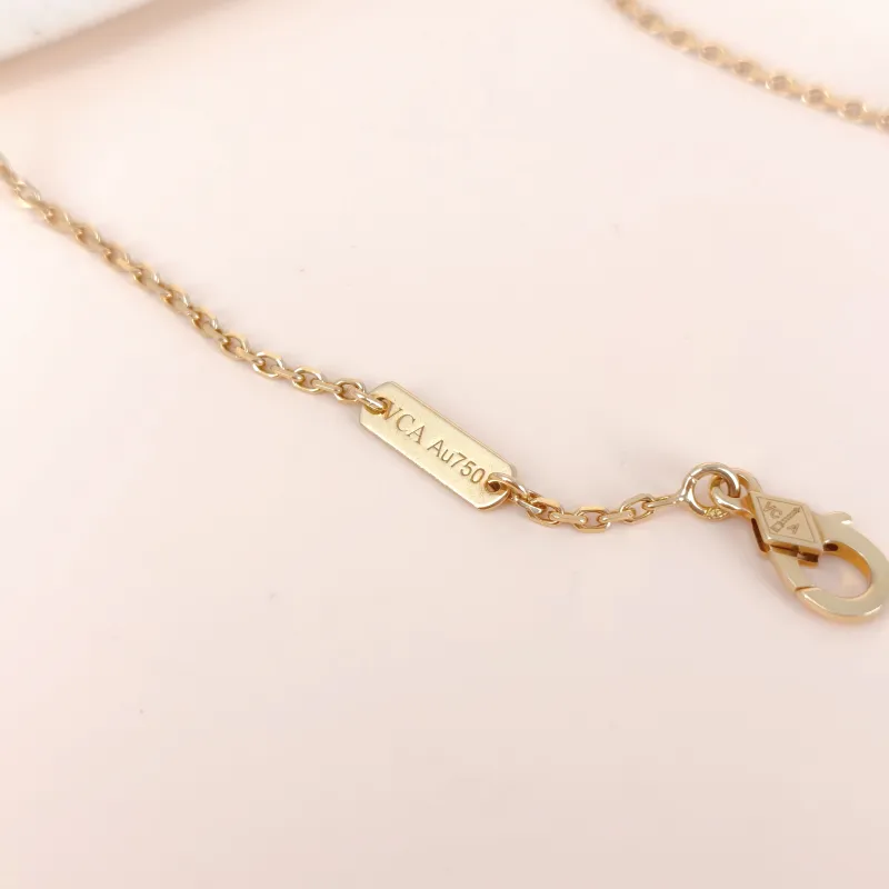 Van Cleef & Arpels Necklace Alhambra Alhambra Collection Necklace White Mother-of-Pearl Pearl · White Mother-of-Pearl 18KY ellow Gold Vintage Small… — cover view 6 of 8