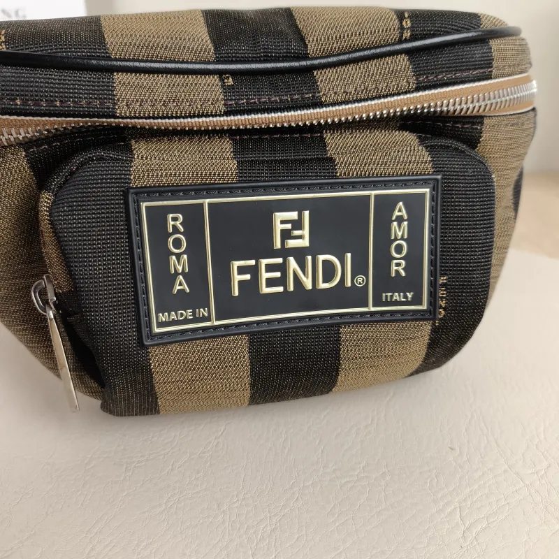 FENDI Belt Bag Belt Bag Monogram Canvas One Size 27 × 5.5 × 13 cm — detail view 7 of 8