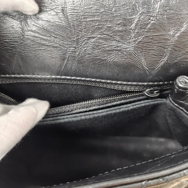 Chanel Top Handle Bag Coco Handle​ Grey Calfskin Small24 × 10 × 14 cm — detail view 3 of 14