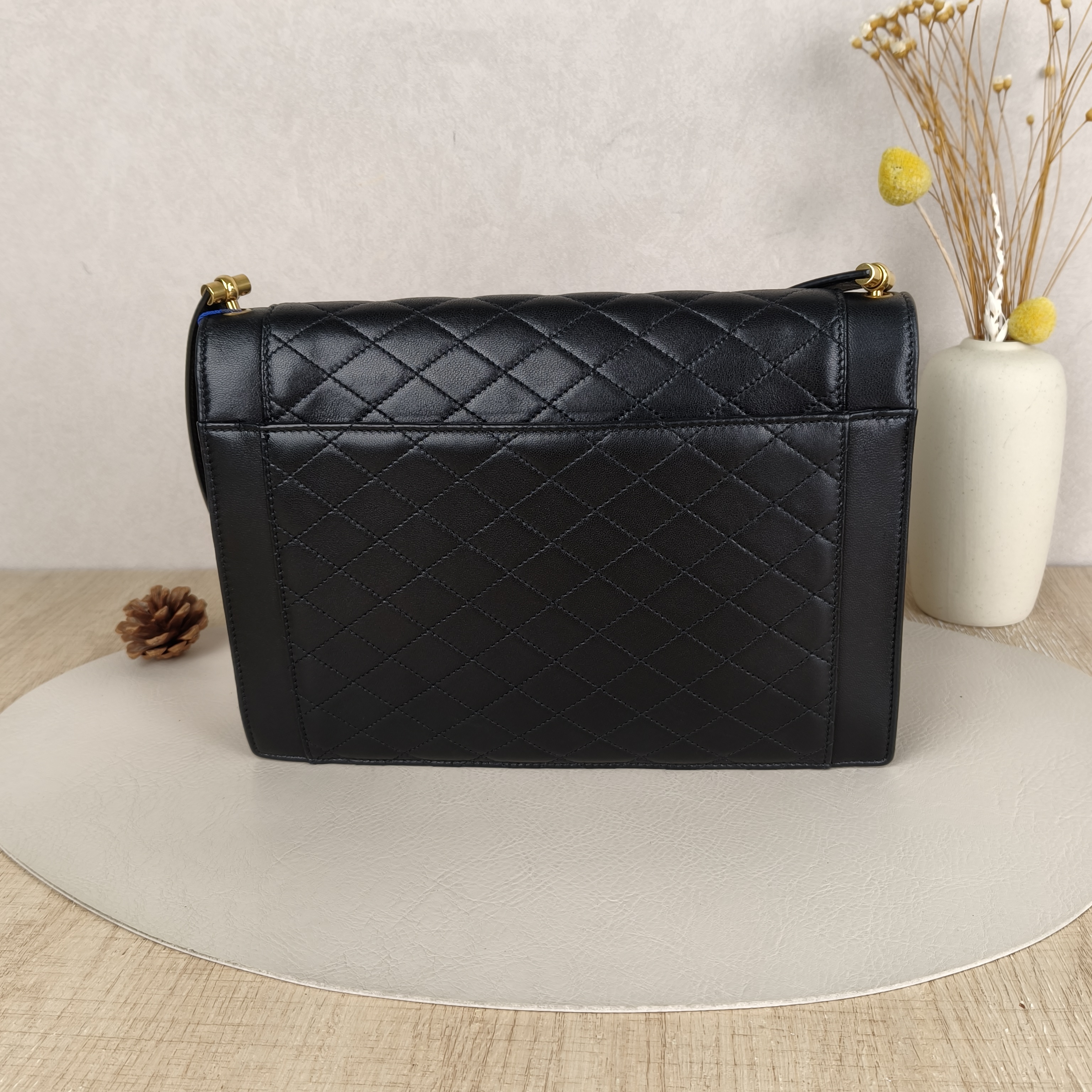 SAINT LAURENT gaby Shoulder Bag Black Lambskin · 26.5 × 3 × 8 cm — cover view 2 of 8
