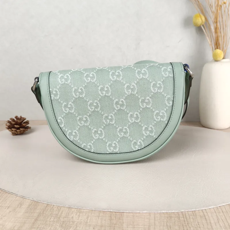 GUCCI Crossbody Bag Ophidia Green Mini 20 × 4 × 13.5 cm — cover view 6 of 6