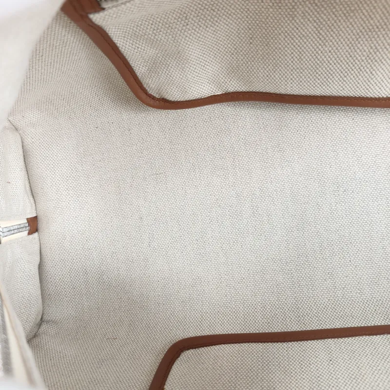 Loro Piana Shoulder Bag Shoulder Bag White Canvas One Size 45 × 17 × 24 cm — detail view 4 of 9