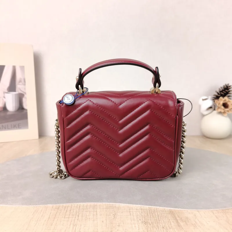 GUCCI Crossbody Bag GG Marmont Marmont Edition Calfskin Mini 17 × 6 × 13 cm — cover view 5 of 6