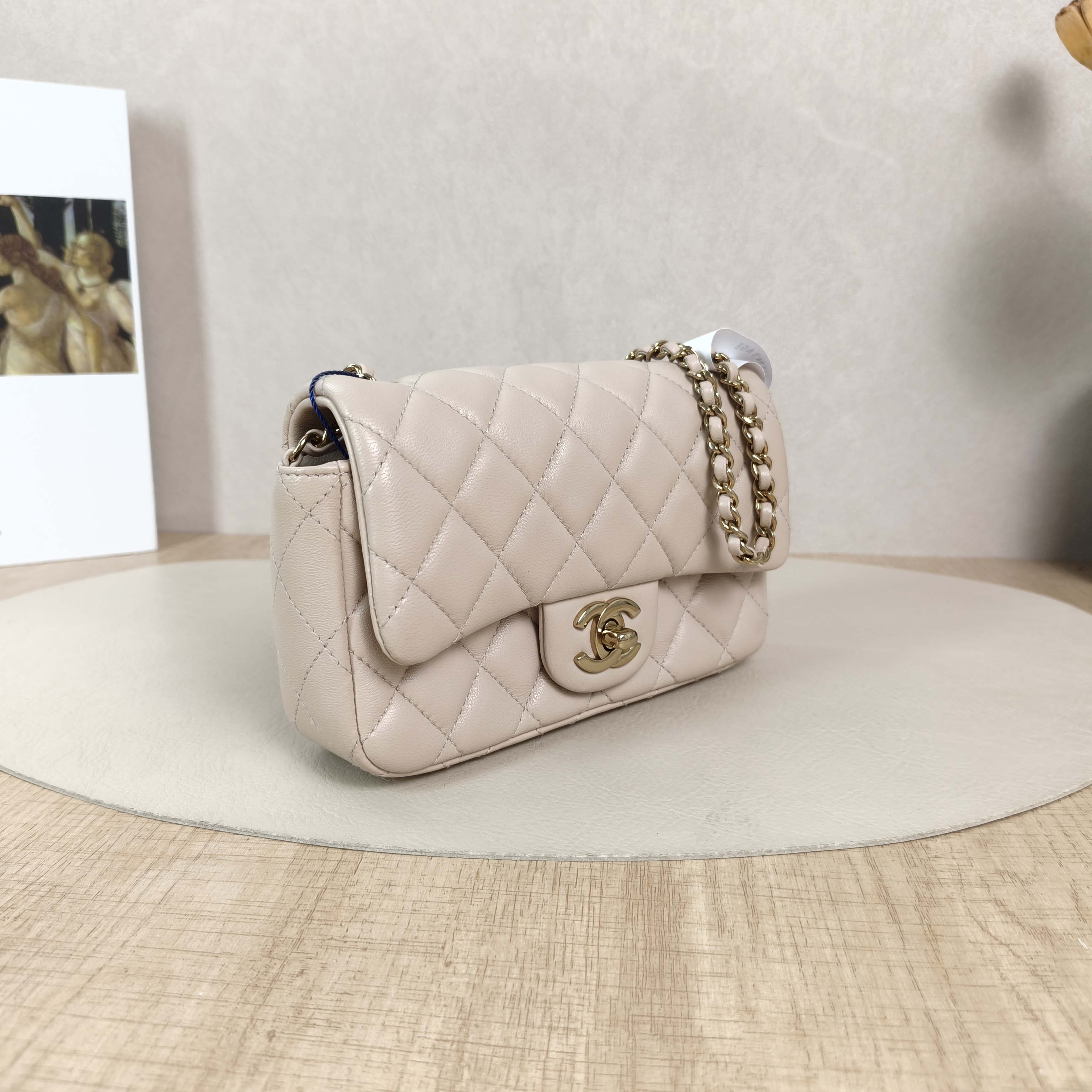 Chanel Crossbody Bag Classic Flap Large Mini CF Mini Collection Crossbody Bag Pink Lambskinmini18 × 5 × 12 cm — cover view 4 of 5